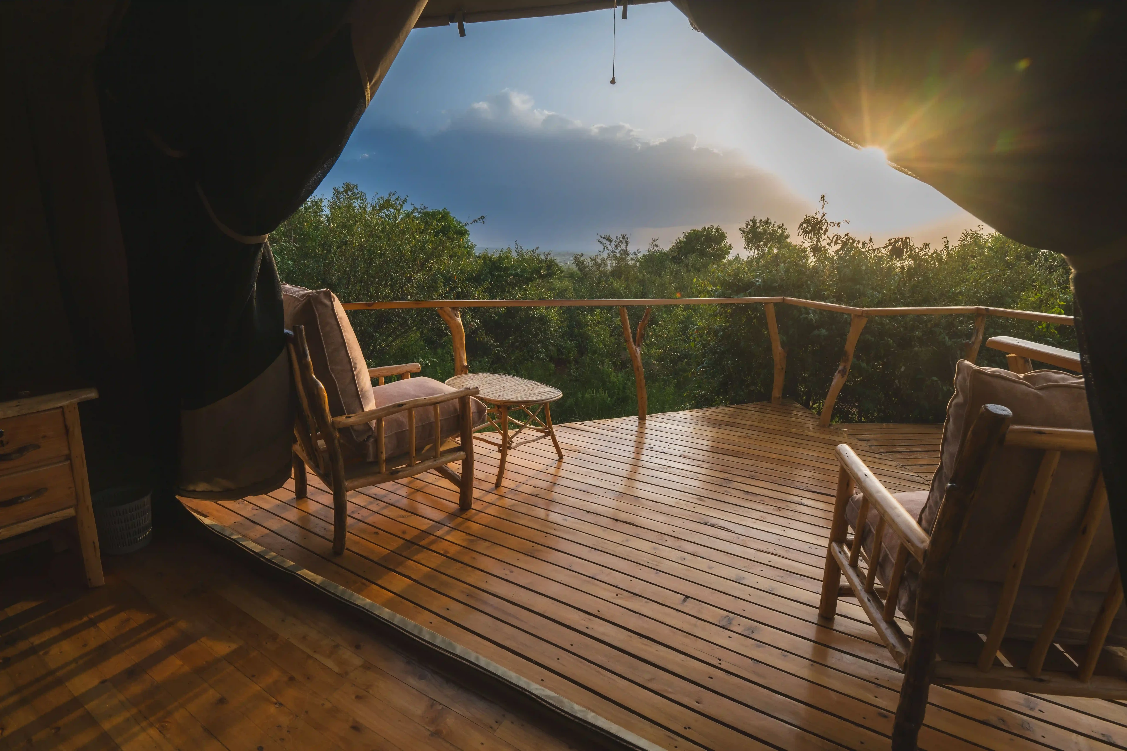 Luxury tent view 2