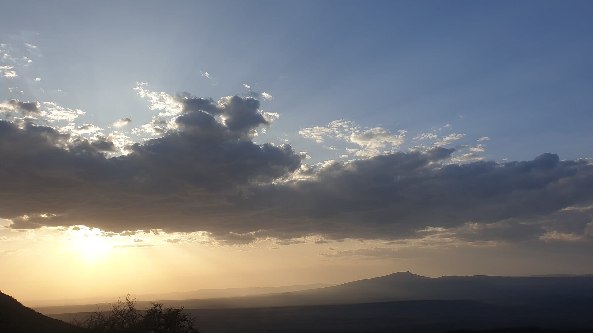 Dusk on the Ngong to Suswa road